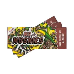 Mr Mushies Dark Chocolate Almond Bar